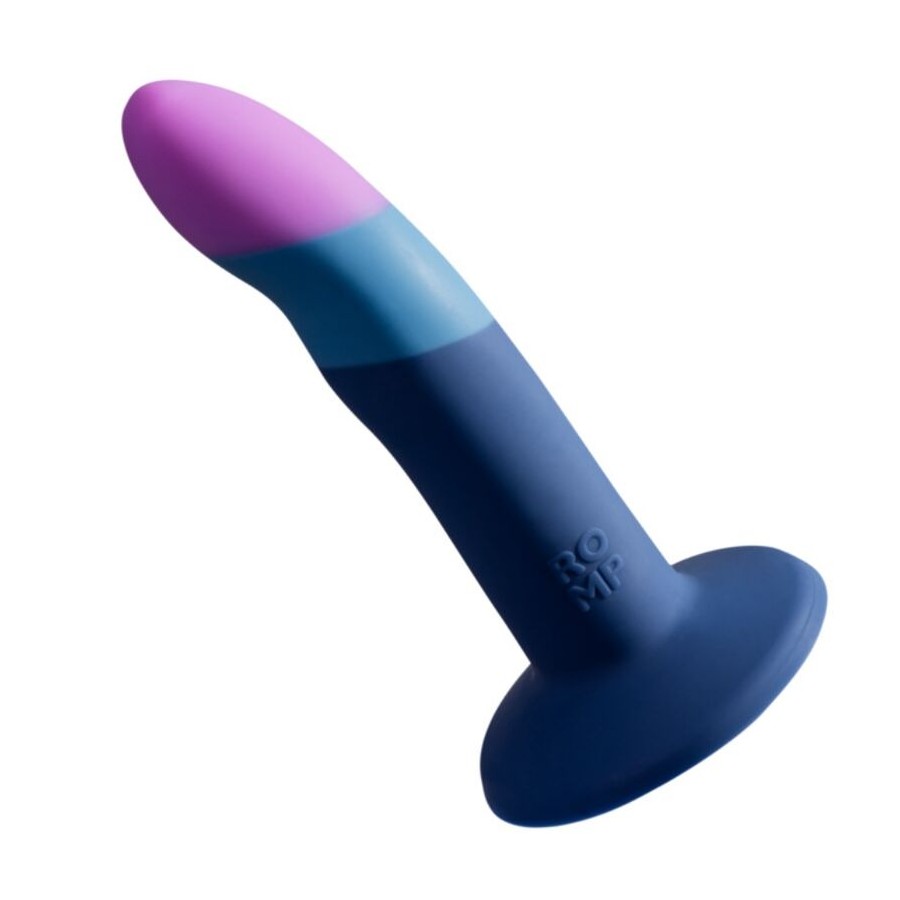 ROMP - DILDO IN SILICONE PICCOLO CON VENTOSA TRICOLORE 14 CM